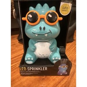 Novelty LED Light Sprinkler Dino‎ Lawn Water Fun Sprinkler Dinosaur Sunglasses